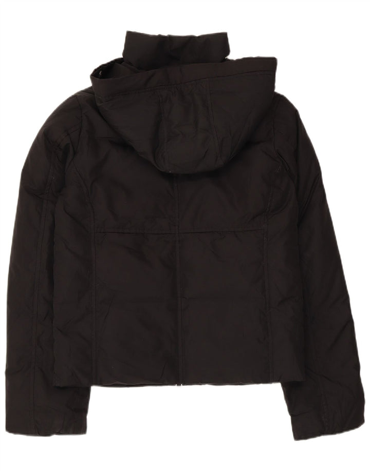 Gap Chaqueta cortavientos con capucha para mujer UK 6 XS Poliéster negro