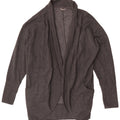 Eddie Bauer Suéter tipo cárdigan abierto de gran tamaño para mujer UK 18 XL Gris