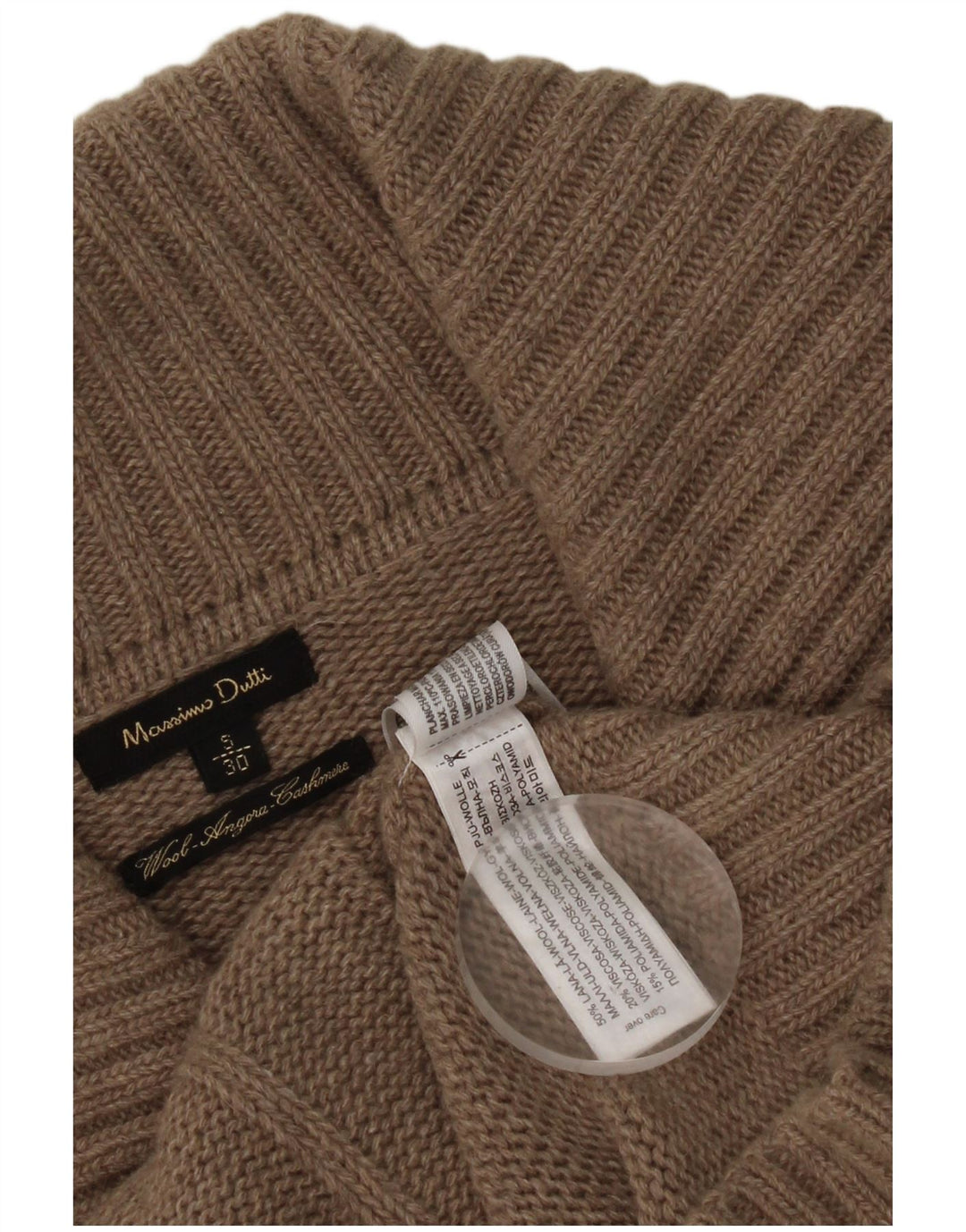 Massimo Dutti Cárdigan Mujer UK 10 Small Gris Lana