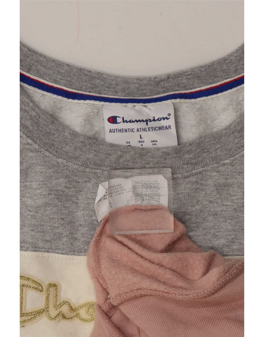 Champion Sudadera Jumper para Mujer UK 46 Grande Multicolor Colorblock