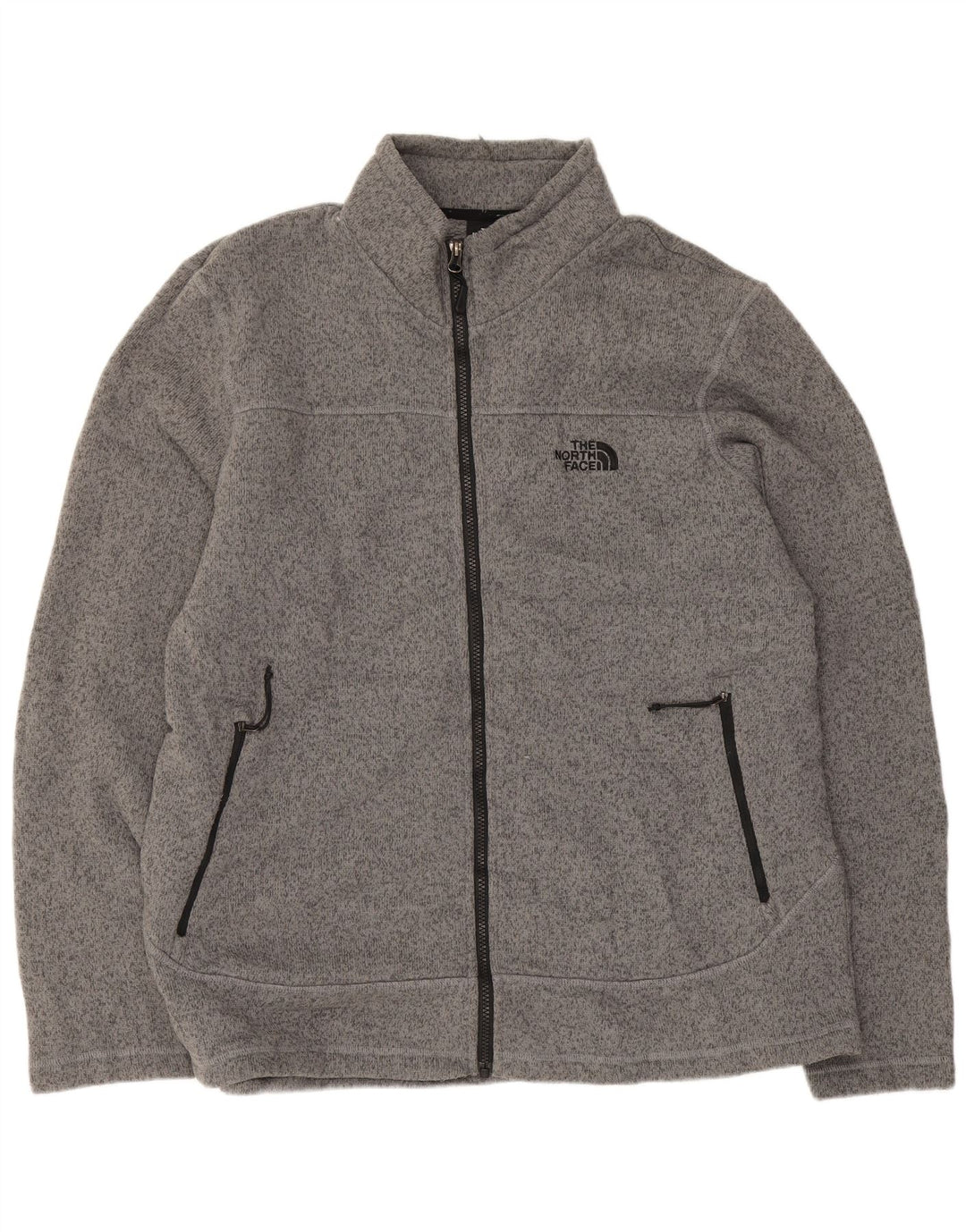The North Face Chaqueta de chándal para hombre XL Poliéster moteado gris