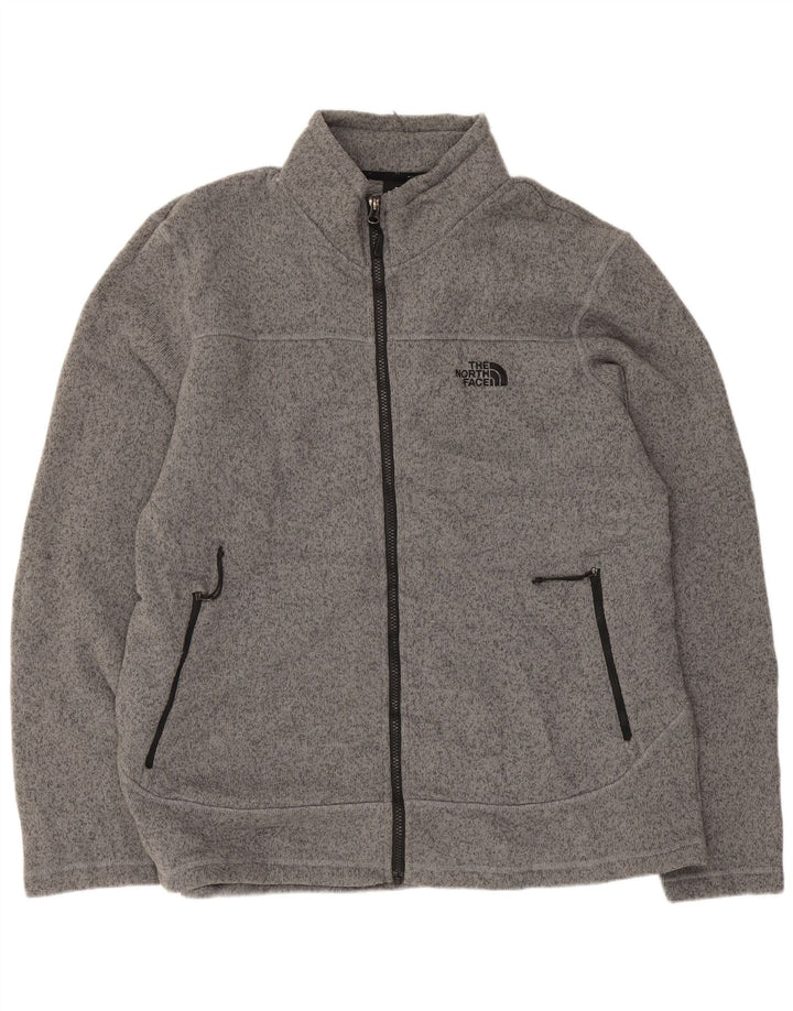 The North Face Chaqueta de chándal para hombre XL Poliéster moteado gris