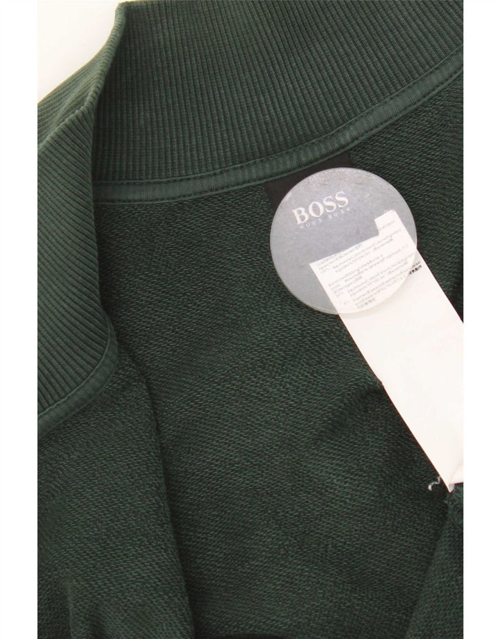 Hugo Boss Hombre Chándal Top Chaqueta XL Algodón Verde