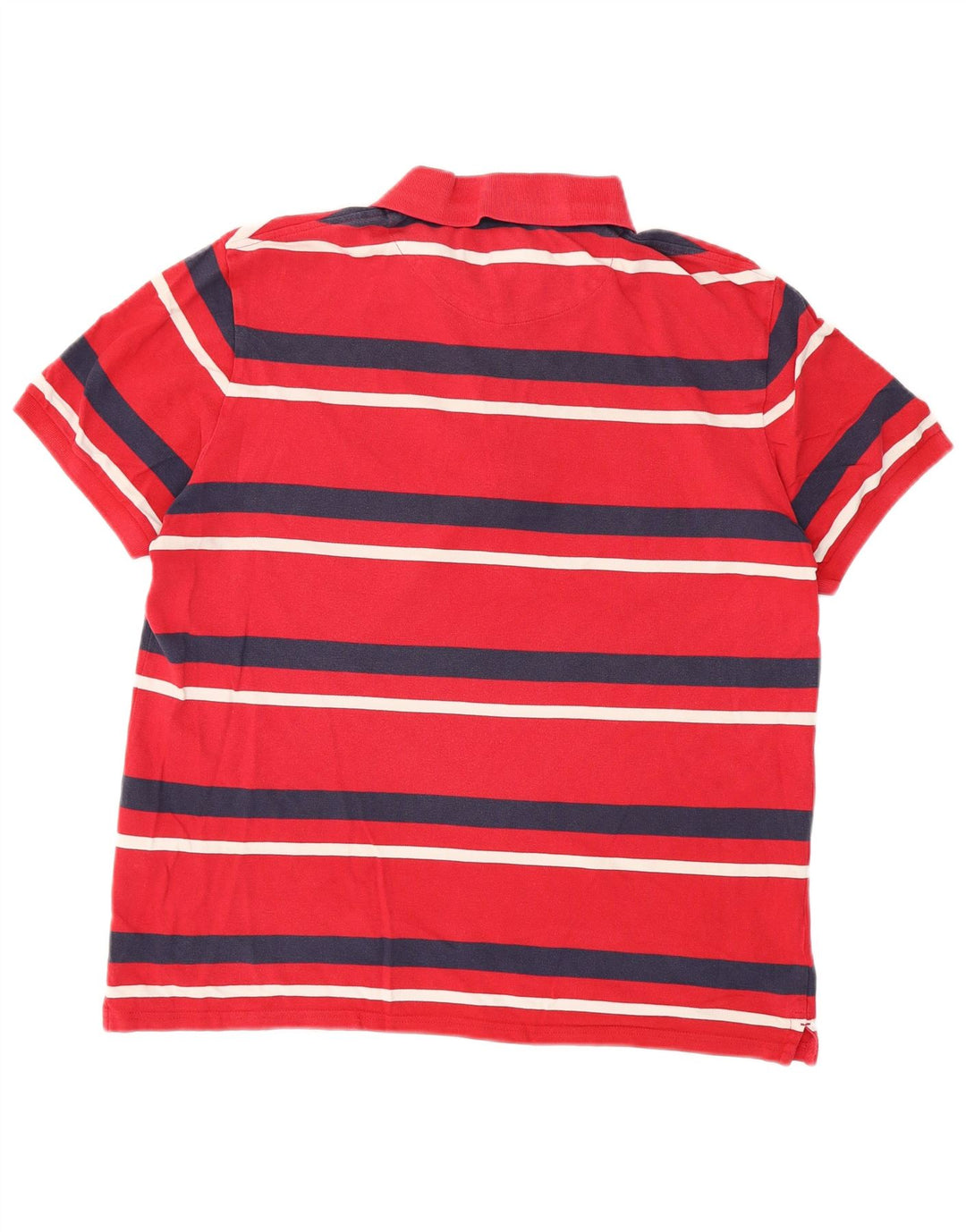 Lyle & Scott Polo para hombre de algodón a rayas rojas grandes