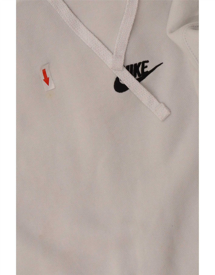 Nike - Sudadera con capucha para hombre, talla pequeña, algodón blanco