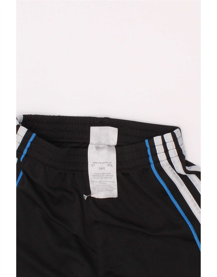 Adidas Pantalones cortos deportivos para niño 2-3 años Negro Colorblock Poliéster