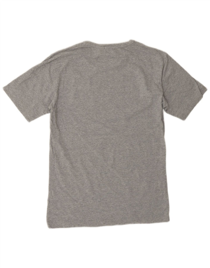 Calvin Klein Jeans Camiseta gráfica para hombre Top de algodón moteado gris medio