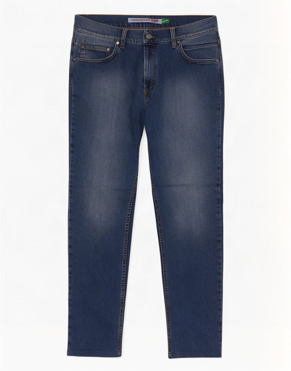 Carrera Jeans rectos para hombre 700 W34 L30 Algodón azul