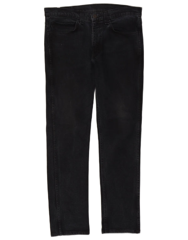 Levi's Hombre 511 Slim Jeans W34 L32 Algodón Negro