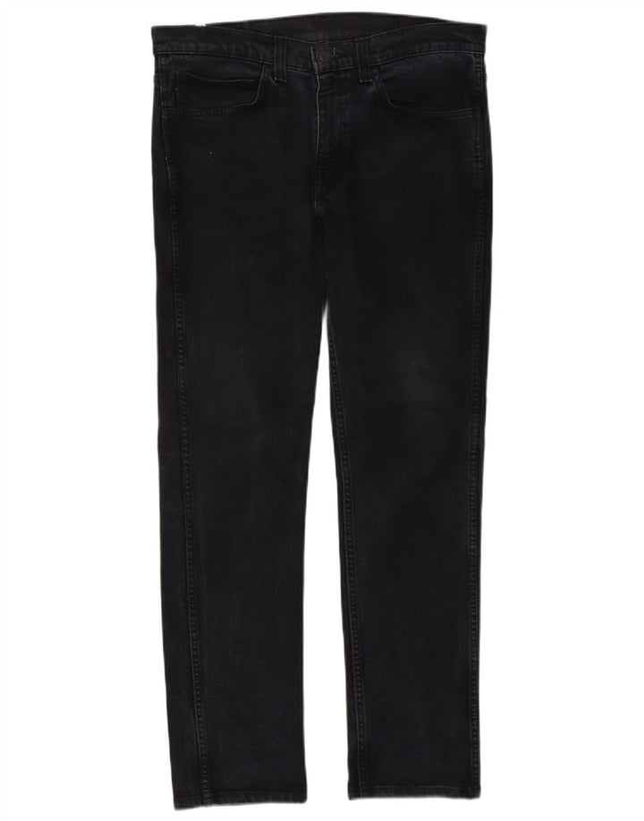 Levi's Hombre 511 Slim Jeans W34 L32 Algodón Negro