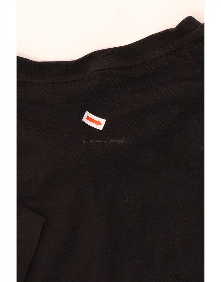 Puma - Camiseta gráfica para hombre, talla pequeña, algodón negro