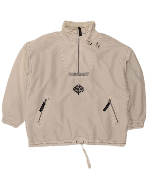 Maser M Chaqueta Anorak extragrande para mujer UK 46 Poliéster blanco grande