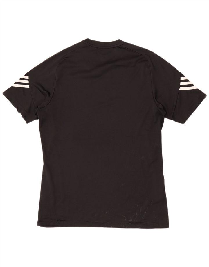 Adidas Mens Climalite Graphic Camiseta Top Mediano Negro