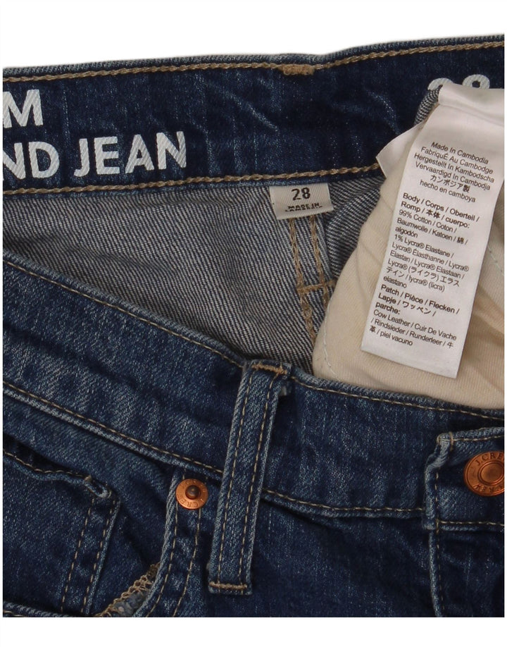 Vaqueros ajustados para mujer J. Crew W28 L30 Algodón azul