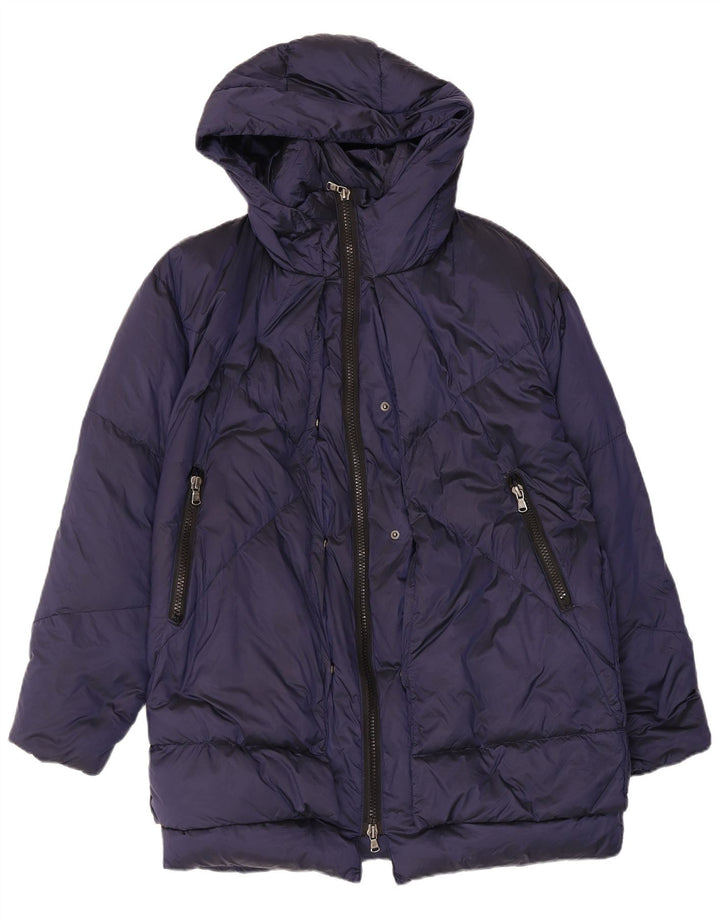 Chaqueta acolchada con capucha canadiense para mujer UK 14 Medium Azul marino