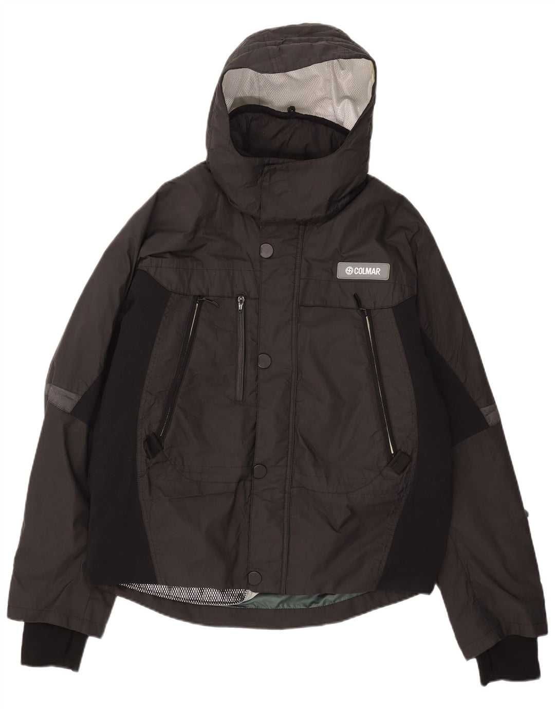 Colmar Chaqueta de esquí con capucha para hombre IT 52 Large Black Colourblock