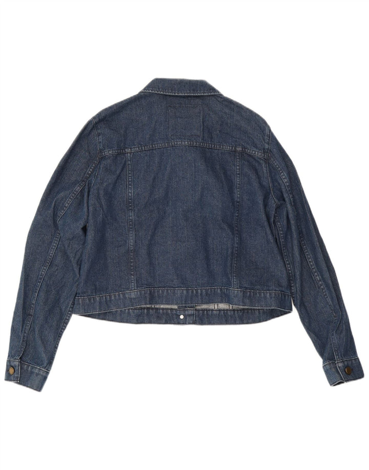 MICHAEL KORS Chaqueta vaquera corta para mujer UK 18 XL Algodón azul