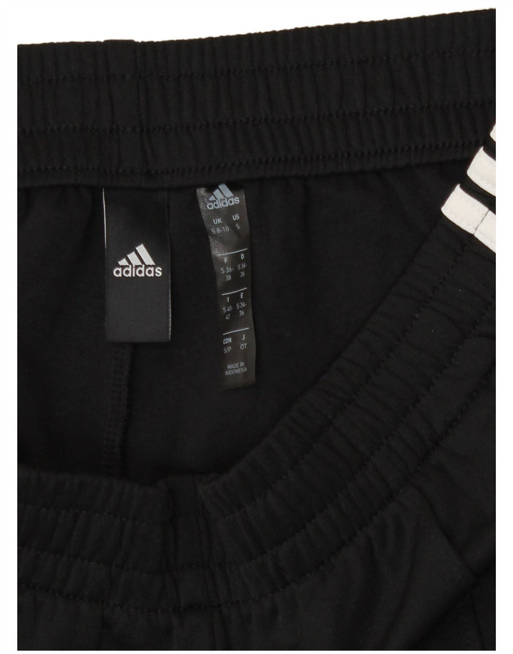 Adidas Pantalones de chándal para mujer UK 8/10 Small Negro Poliéster