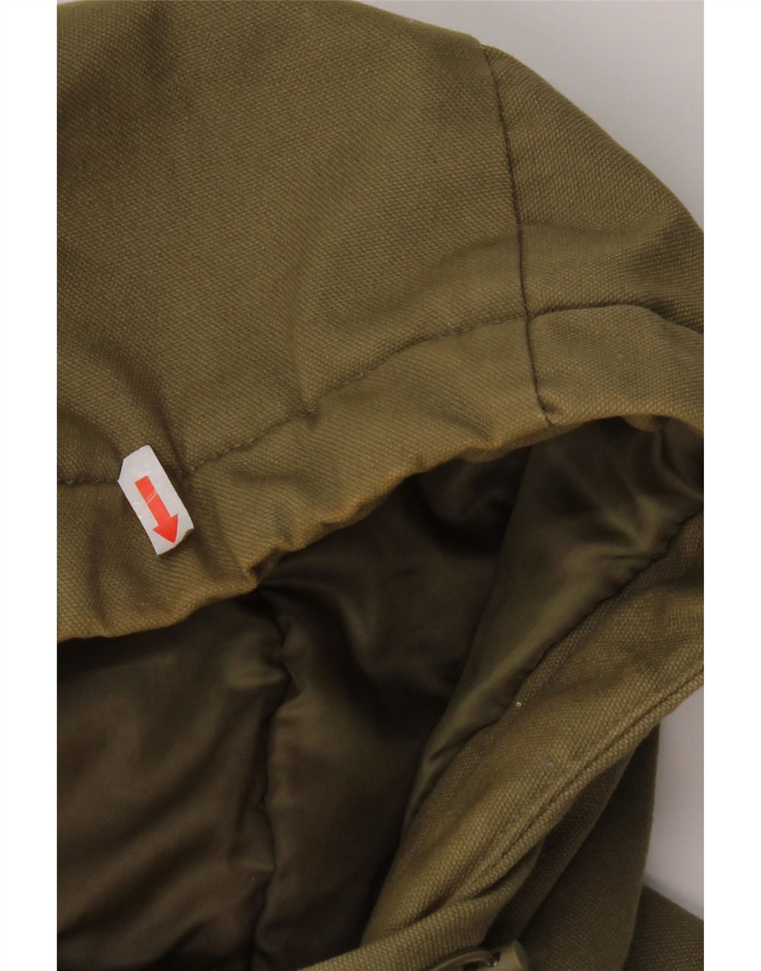 Parka con capucha DC para hombre UK 36 Small Algodón caqui