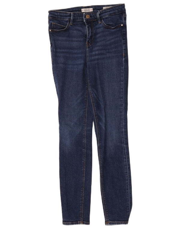 Vaqueros Guess Mujer De Tiro Alto Skinny W27 L27 Algodón Azul Marino