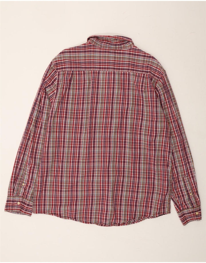 CHAPS Mens Shirt XL Red Check Cotton Vintage Chaps and Second-Hand Chaps from Messina Hembry 