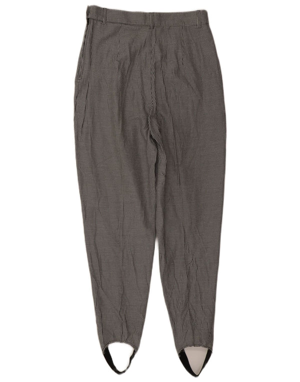 Pantalones Casuales Benetton Mujer IT 44 Medium W28 L30 Black Houndstooth