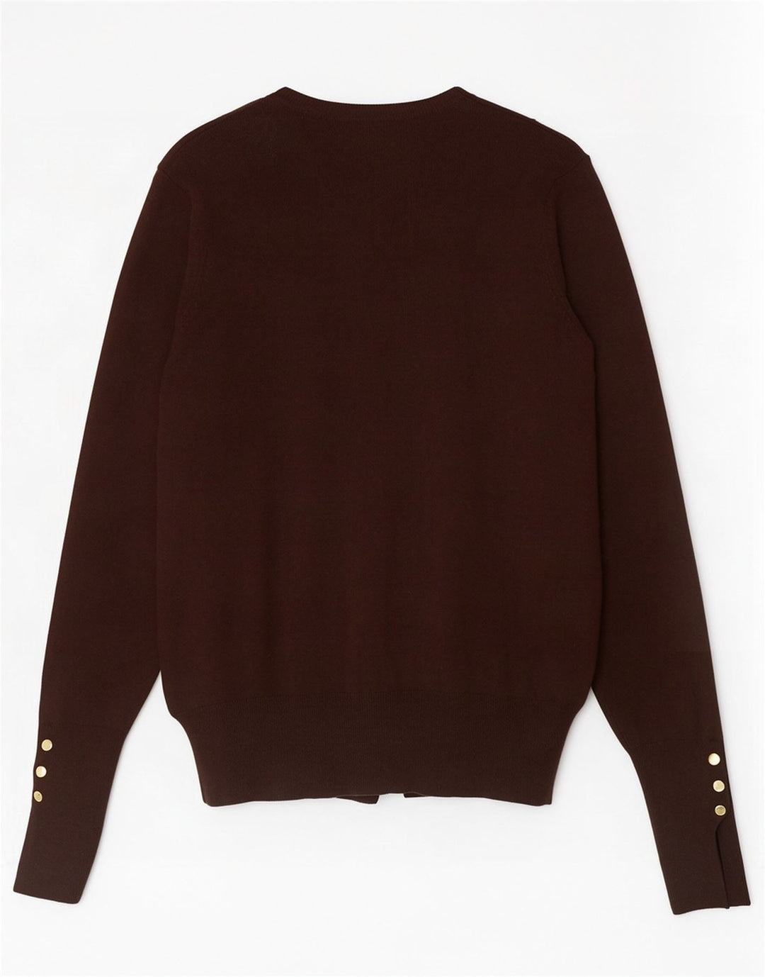 Zara Mujer Cárdigan Suéter UK 10 Small Marrón Viscosa