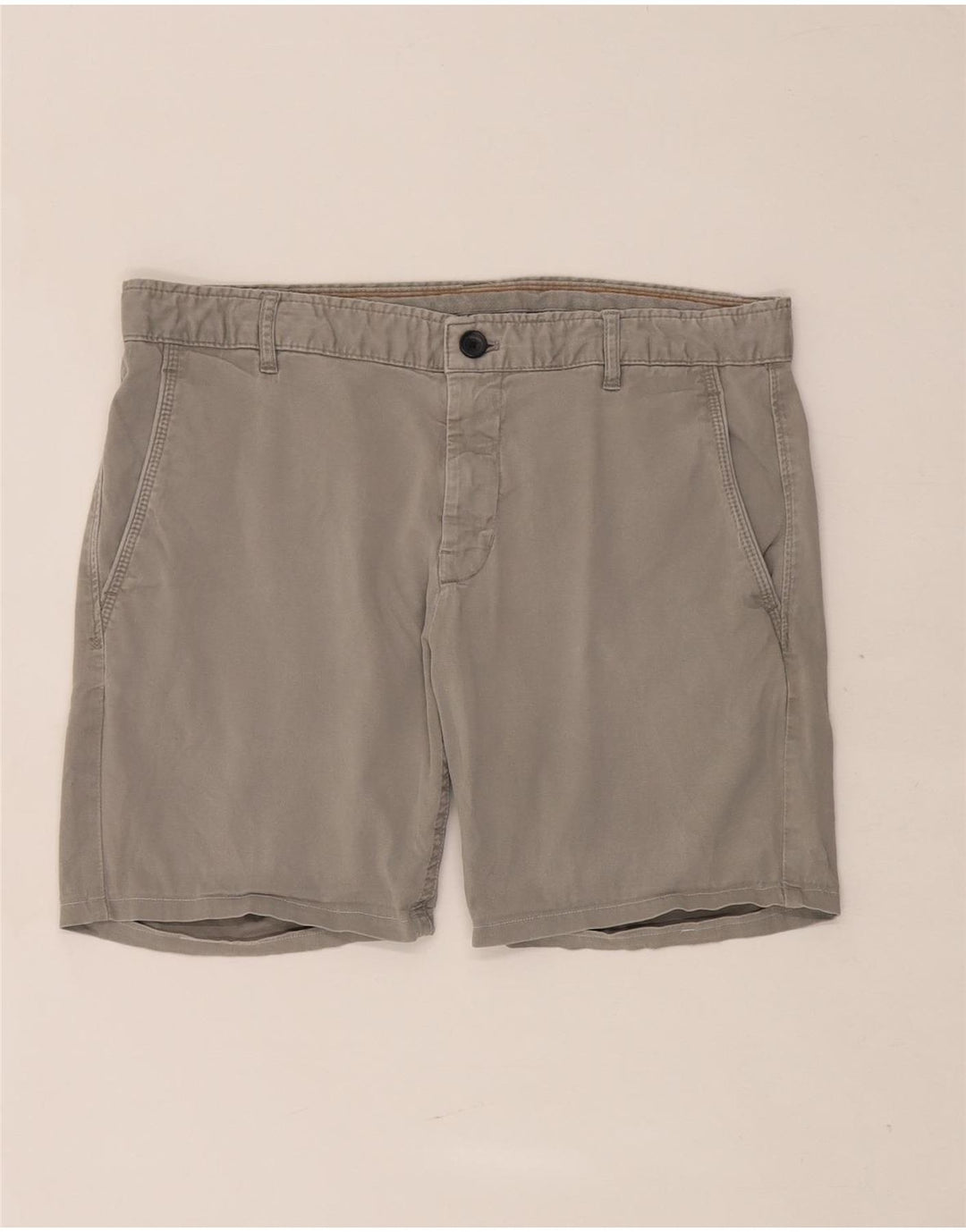 Zara Mens Chino Shorts EU 42 Large W32 Gris