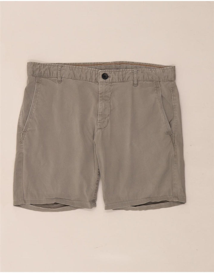 Zara Mens Chino Shorts EU 42 Large W32 Gris