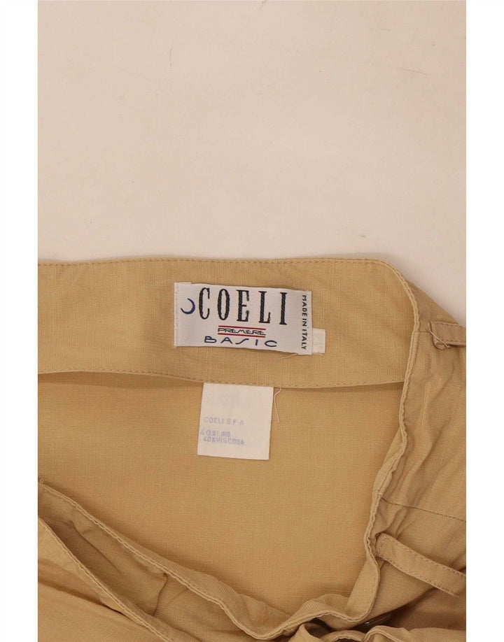 Falda cruzada básica para mujer XS W24 Beige Lino