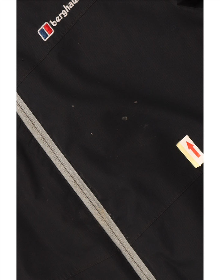 BERGHAUS Chubasquero con capucha para niño 11-12 años Azul Marino Poliéster