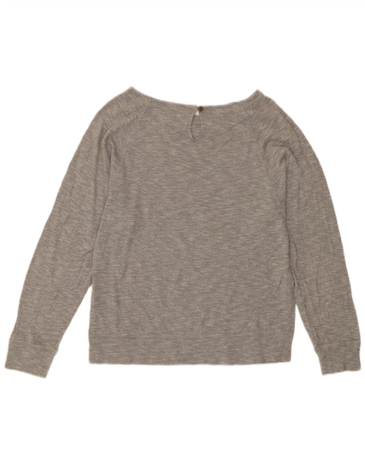 The North Face Sudadera para mujer Jumper UK 14 Algodón moteado gris medio