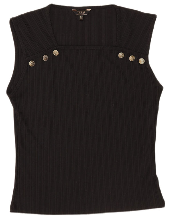 Blusa sin mangas para mujer Lipsy UK 40 XL Poliéster negro
