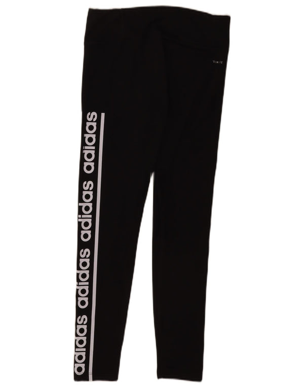 Adidas Leggings Climalite para mujer Reino Unido 8/10 Pequeño Negro Algodón Deportes