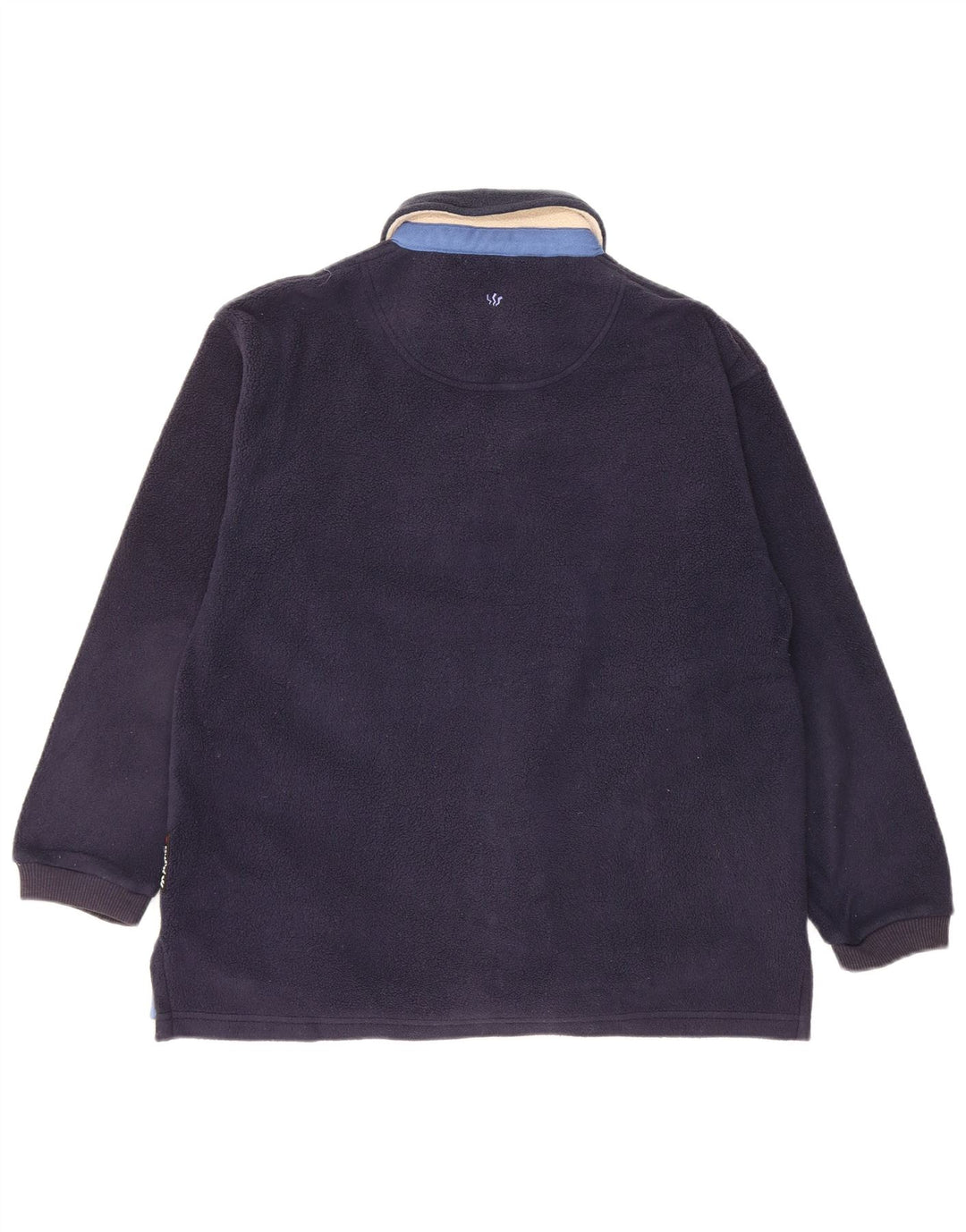 FAT FACE Jersey Polartec de Corte Suelto con Cuello Polo para Hombre XS Azul Marino