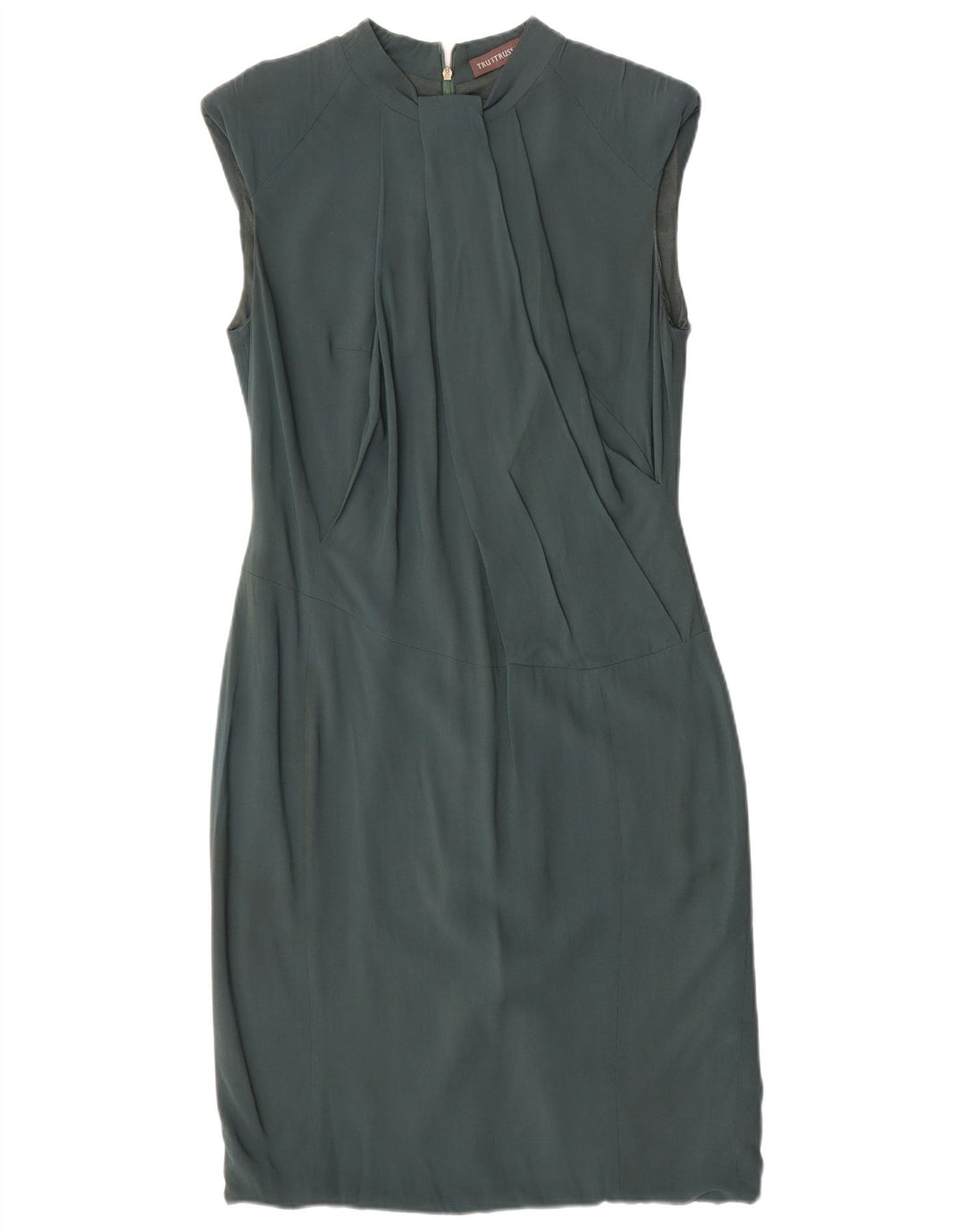 Vestido tubo Trussardi IT 44 Viscosa verde medio