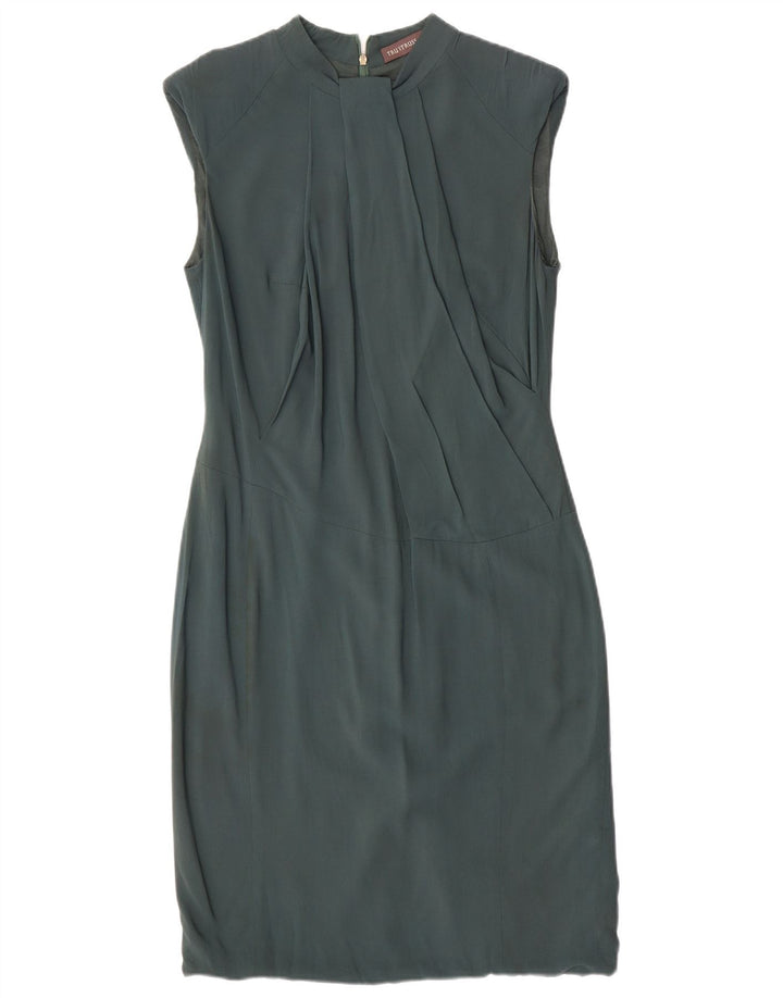 Vestido tubo Trussardi IT 44 Viscosa verde medio