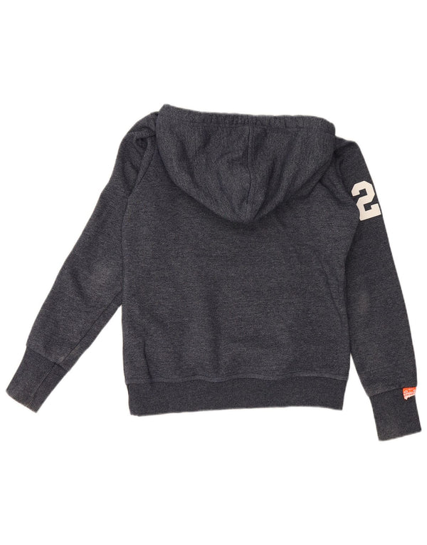 Superdry Hombre Sudadera Con Capucha Gráfica Jersey De Algodón Azul Marino Mediano
