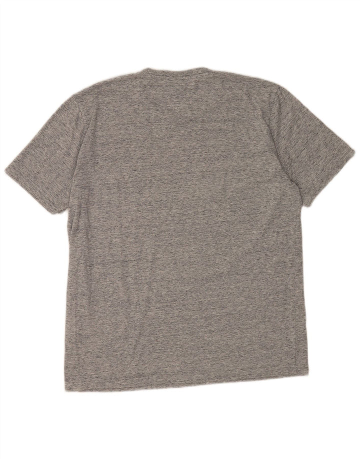 CHAMPION Camiseta gráfica para hombre Top de algodón moteado gris medio
