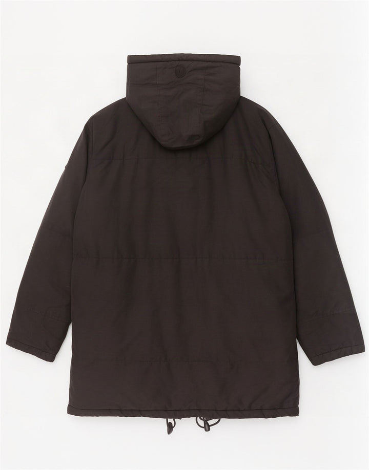 Asics - Parka con capucha para hombre, talla 40, color negro