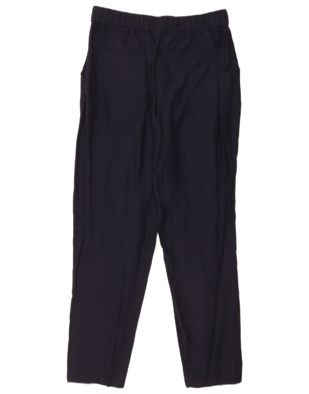 Massimo Dutti Pantalón Chino Recto Mujer EU 40 Medium W30 L29 Azul Marino