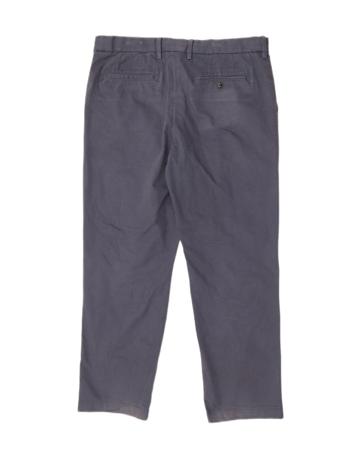Marks & Spencer Pantalón de traje recto azul Harbor para hombre W36 L29 Azul marino