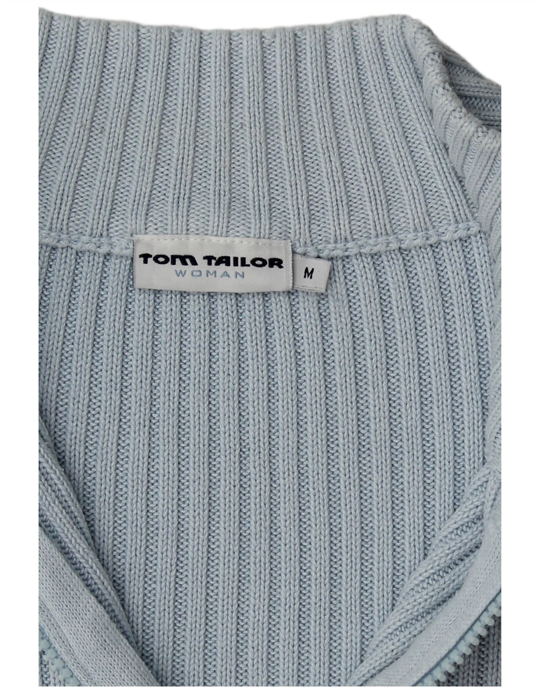 TOM TAILOR Suéter tipo cárdigan corto para mujer UK 40 Azul medio