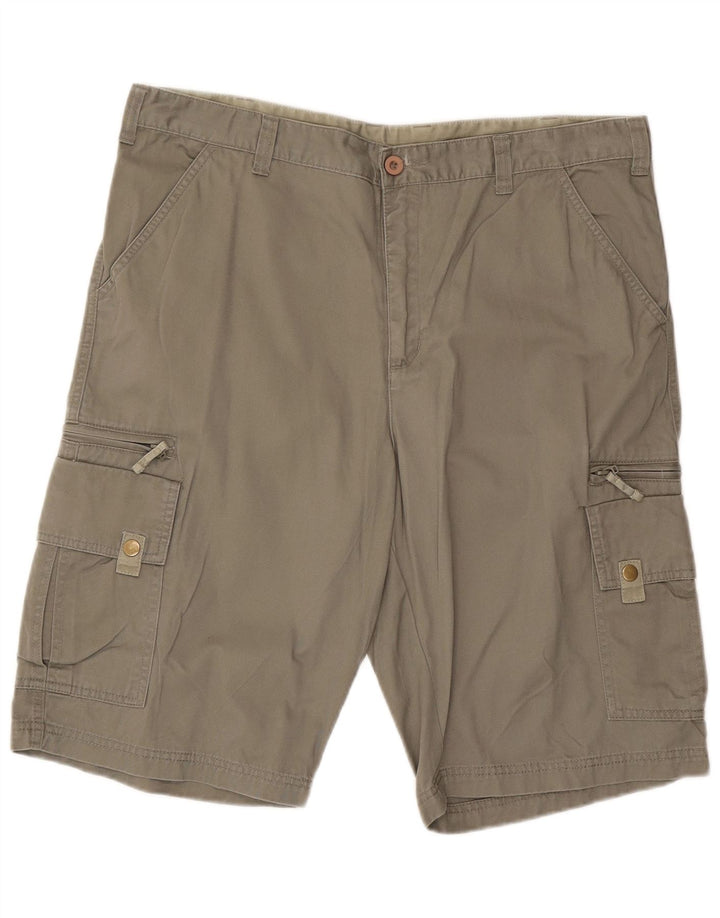 Pantalones cortos cargo vintage para hombre W38 XL Algodón caqui