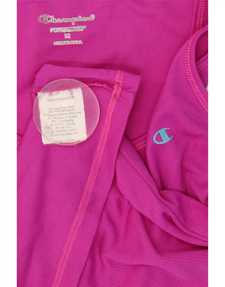 Champion Camiseta sin mangas para mujer UK 12 Poliéster rosa medio