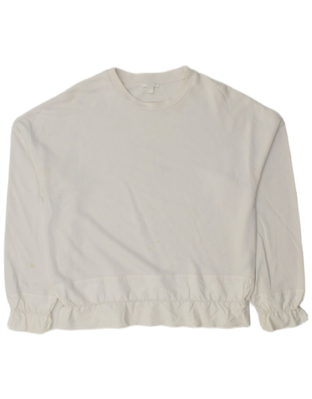 Cos - Sudadera extragrande para mujer, talla 10, algodón blanco pequeño