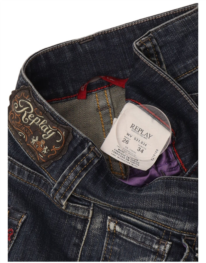 Vaqueros Bootcut Mujer Replay W26 L34 Algodón Azul