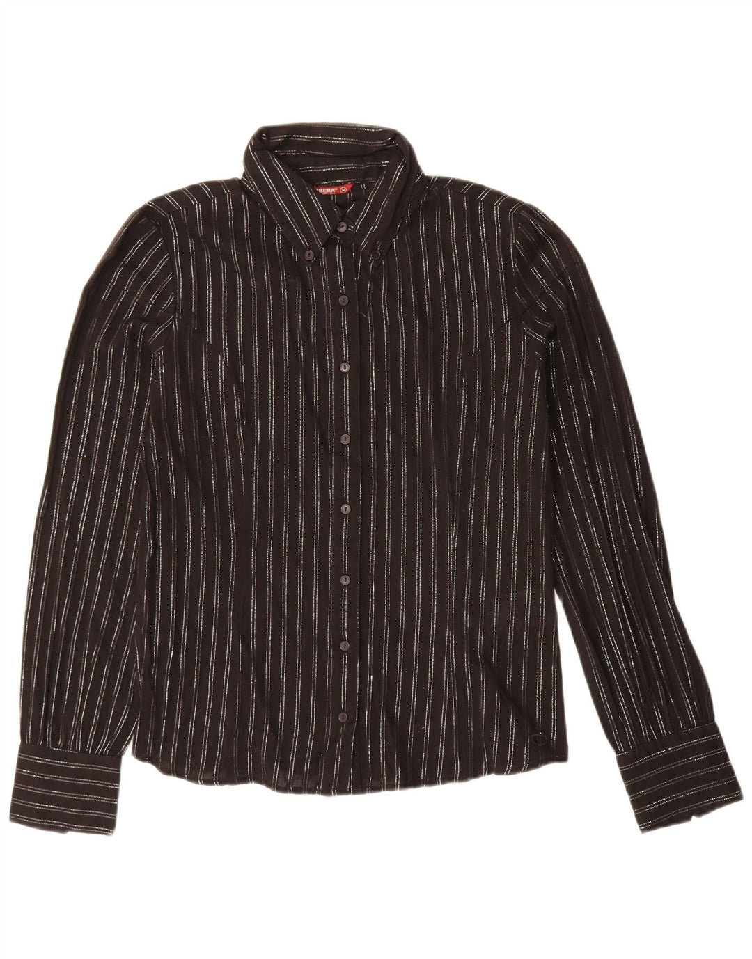 Carrera Camisa para mujer UK 40 Mediana Algodón a rayas negras