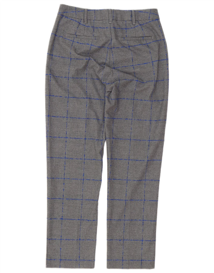 Max & Co. Pantalones chinos para mujer UK 8 Small W28 L27 Gris pata de gallo