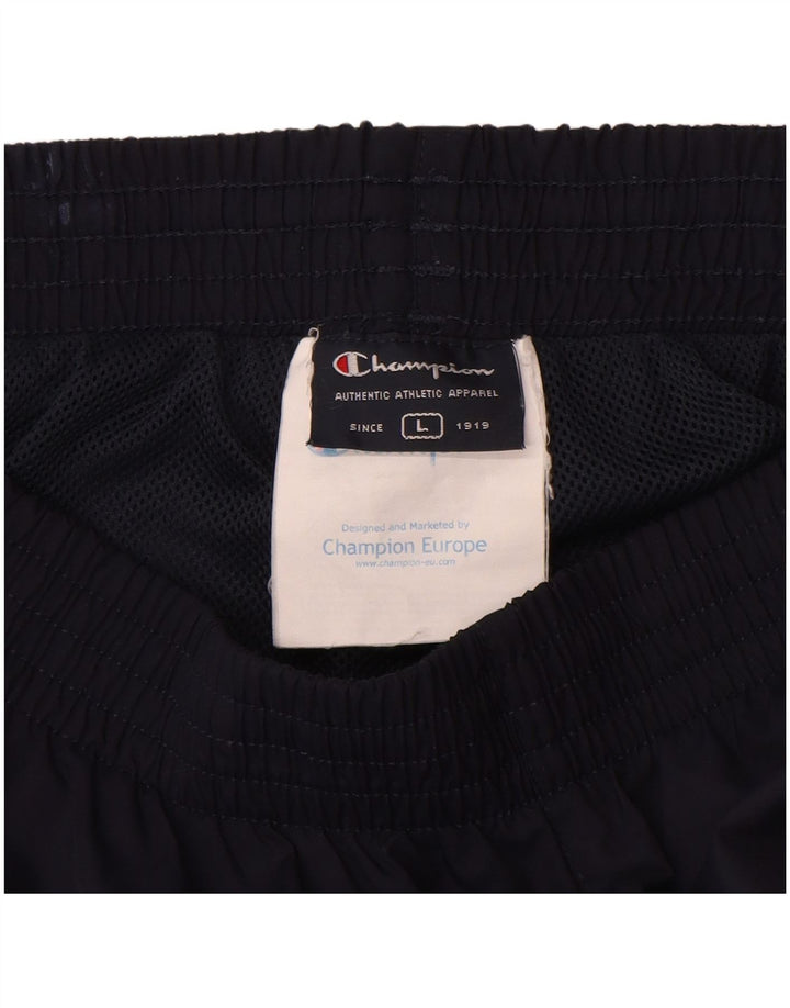 Champion Pantalón De Chándal Para Hombre Grande Azul Marino Poliéster
